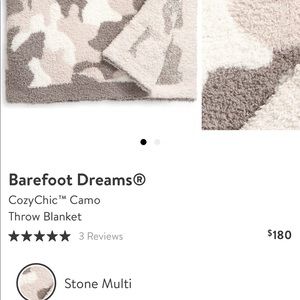 Barefoot Dreams New CozyChic Camo Stone Multi Throw Blanket